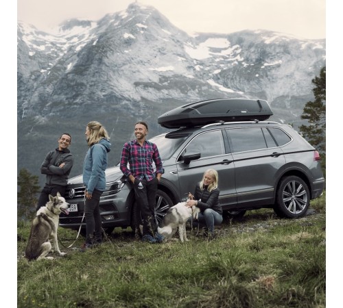 Автобокс THULE Force XT S, чёрный, aeroskin, 300 л.