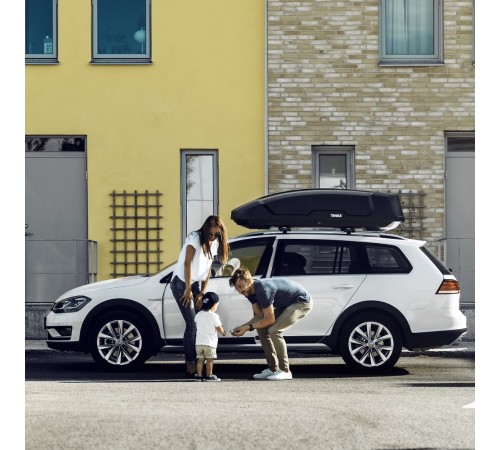 Автобокс THULE Force XT S, чёрный, aeroskin, 300 л.