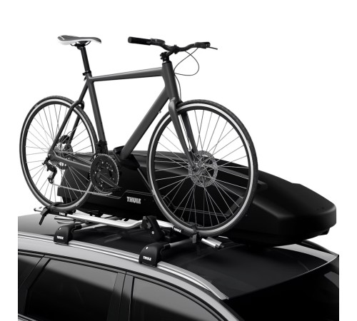 Автобокс THULE Force XT Sport, чёрный, aeroskin, 300 л.