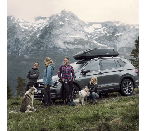 Автобокс THULE Force XT Sport, чёрный, aeroskin, 300 л.