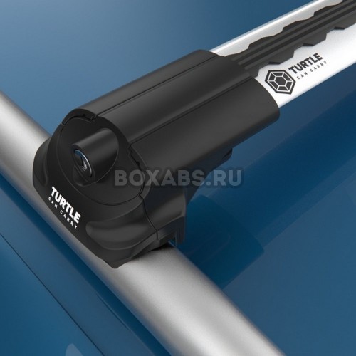 Багажная система на классические рейлинги Turtle Air1 Silver для Alfa Romeo 156 Crosswagon (2004-2007) универсал