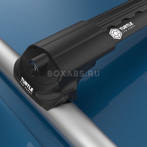 Багажная система на классические рейлинги Turtle Air1 Black для Alfa Romeo 156 Crosswagon (2004-2007) универсал