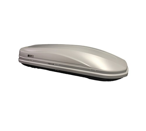 Бокс на крышу Piligrim Магнум 390, Серый матовый (1850х840х400) Быстросъём