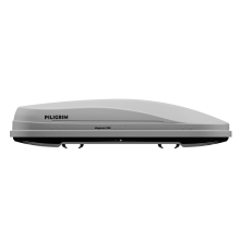 Бокс на крышу Piligrim Магнум 390, Серый матовый (1850х840х400) Быстросъём