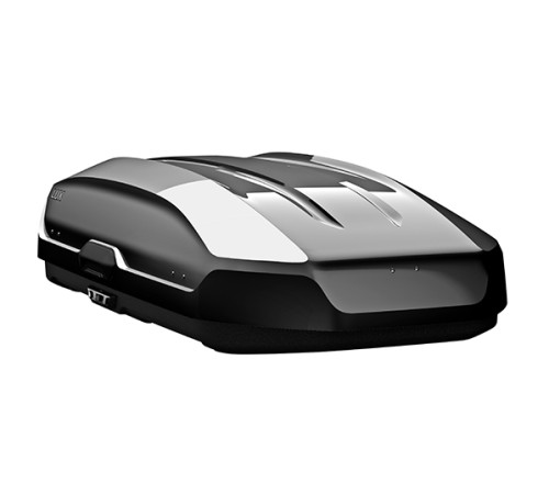 Бокс на крышу Lux Tavr 197, Черный глянцевый 197х89х40 см