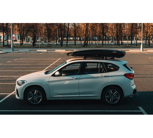 Бокс на крышу Lux Major, Черный глянцевый 217х86х32 см