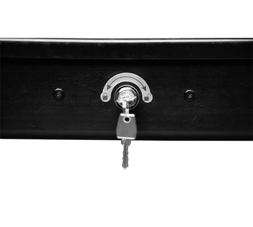 Бокс на крышу Lux Irbis 150, Черный матовый 150x76x35 см