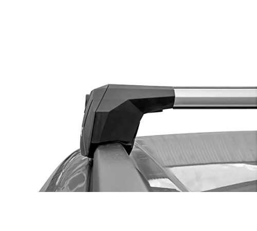 Багажная система LUX SCOUT для а/м с интегрированными рейлингами универсальная с серебристыми дугами 110 см 601171